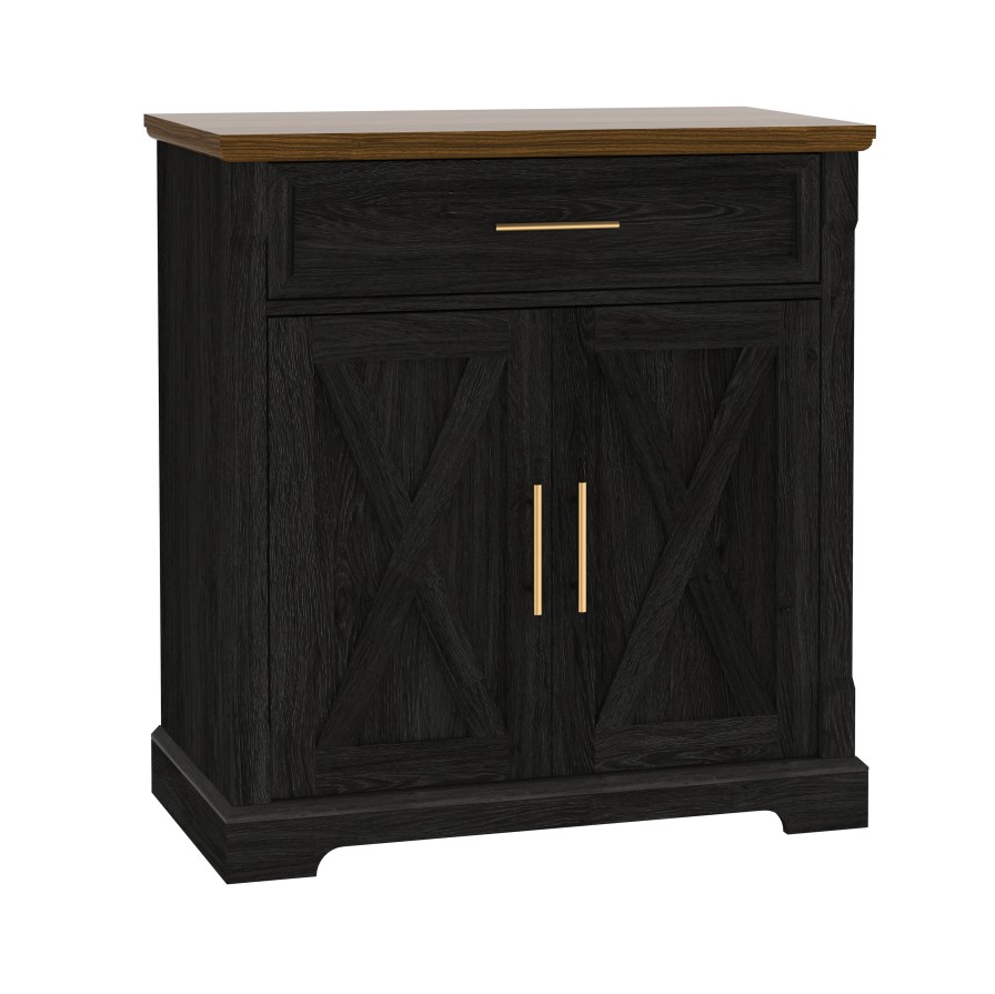 Ebonhue 2 Door 1 Drawer Cabinet
